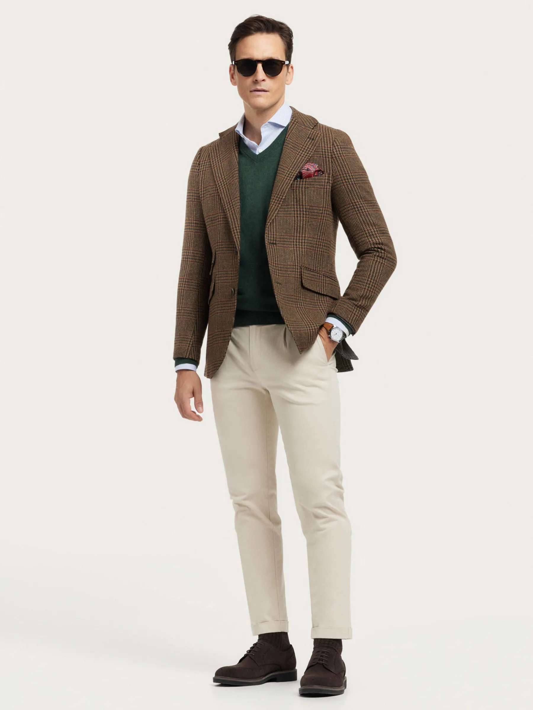 Hombre Alvaro Moreno Americanas|AMERICANA THOMAS TWIST MARRÓN