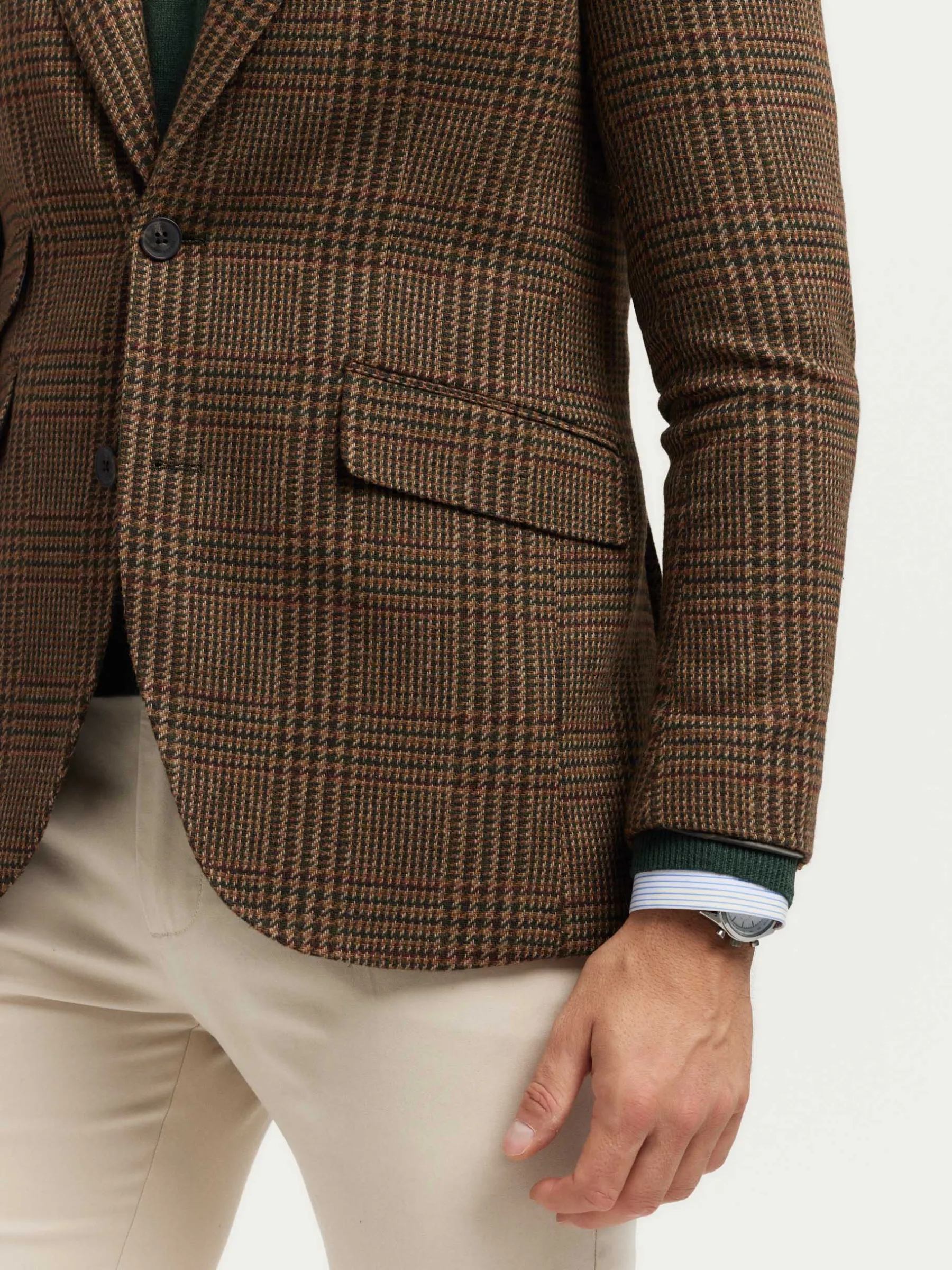 Hombre Alvaro Moreno Americanas|AMERICANA THOMAS TWIST MARRÓN