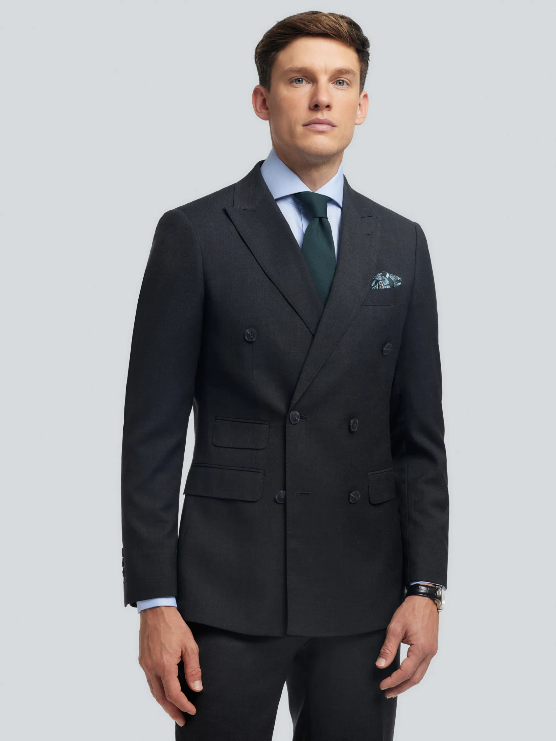 Hombre Alvaro Moreno Trajes|Trajes|AMERICANA FIL A FIL CRUZADO