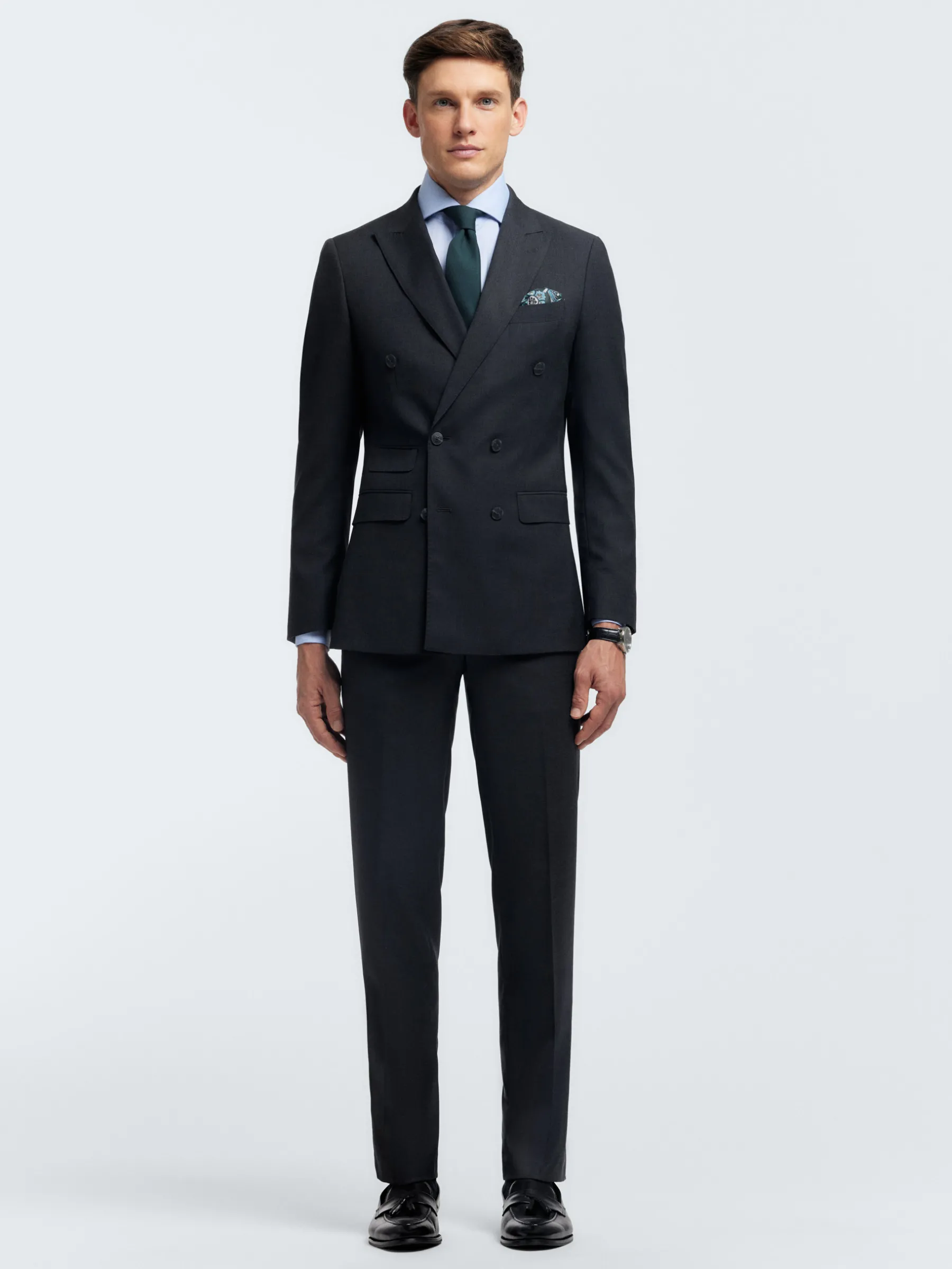 Hombre Alvaro Moreno Trajes|Trajes|AMERICANA FIL A FIL CRUZADO