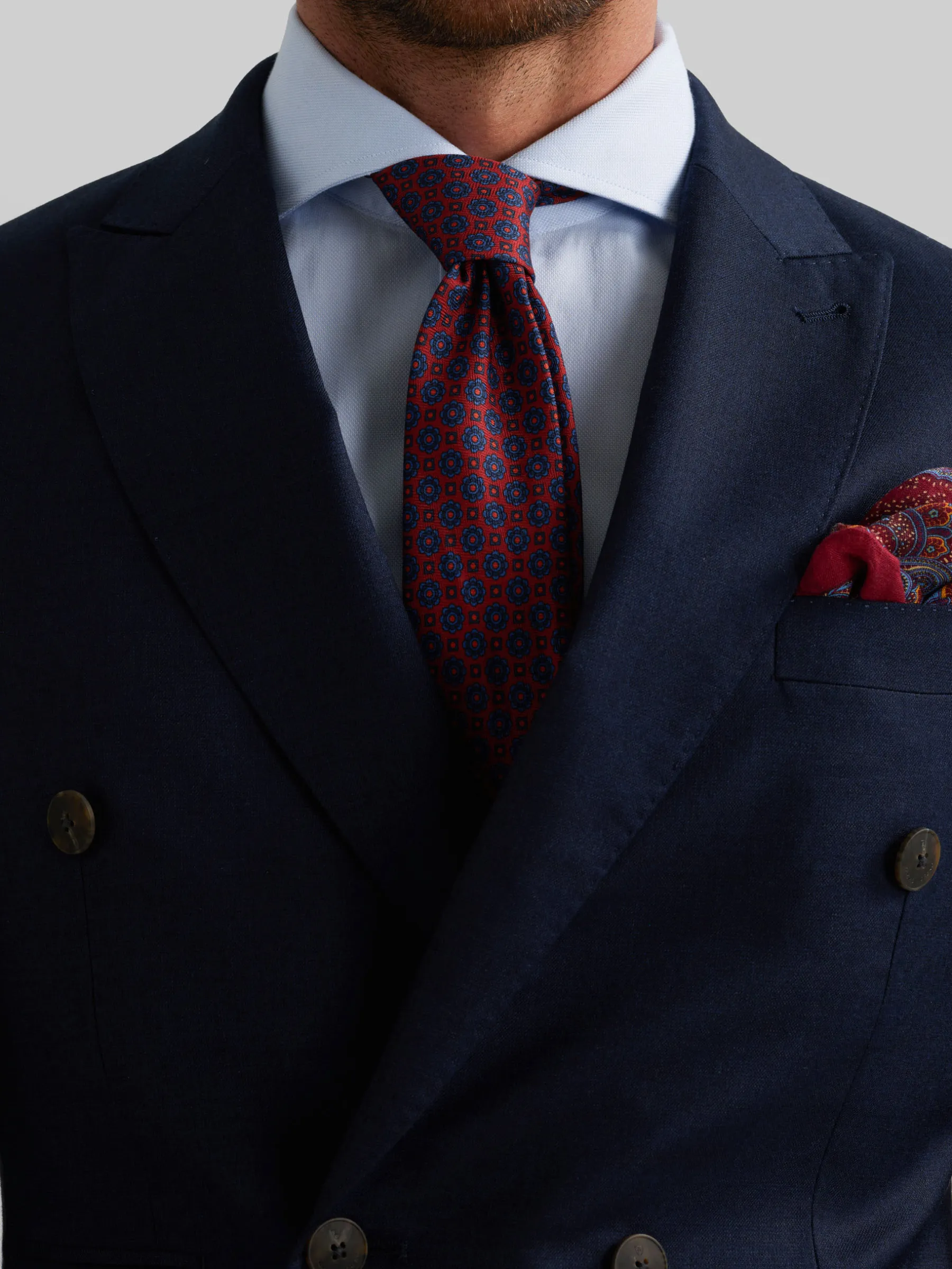 Hombre Alvaro Moreno Trajes|Trajes|AMERICANA FIL A FIL CRUZADO