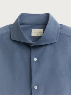 Hombre Alvaro Moreno Casual|CAMISA MICROPANA JACK AZUL