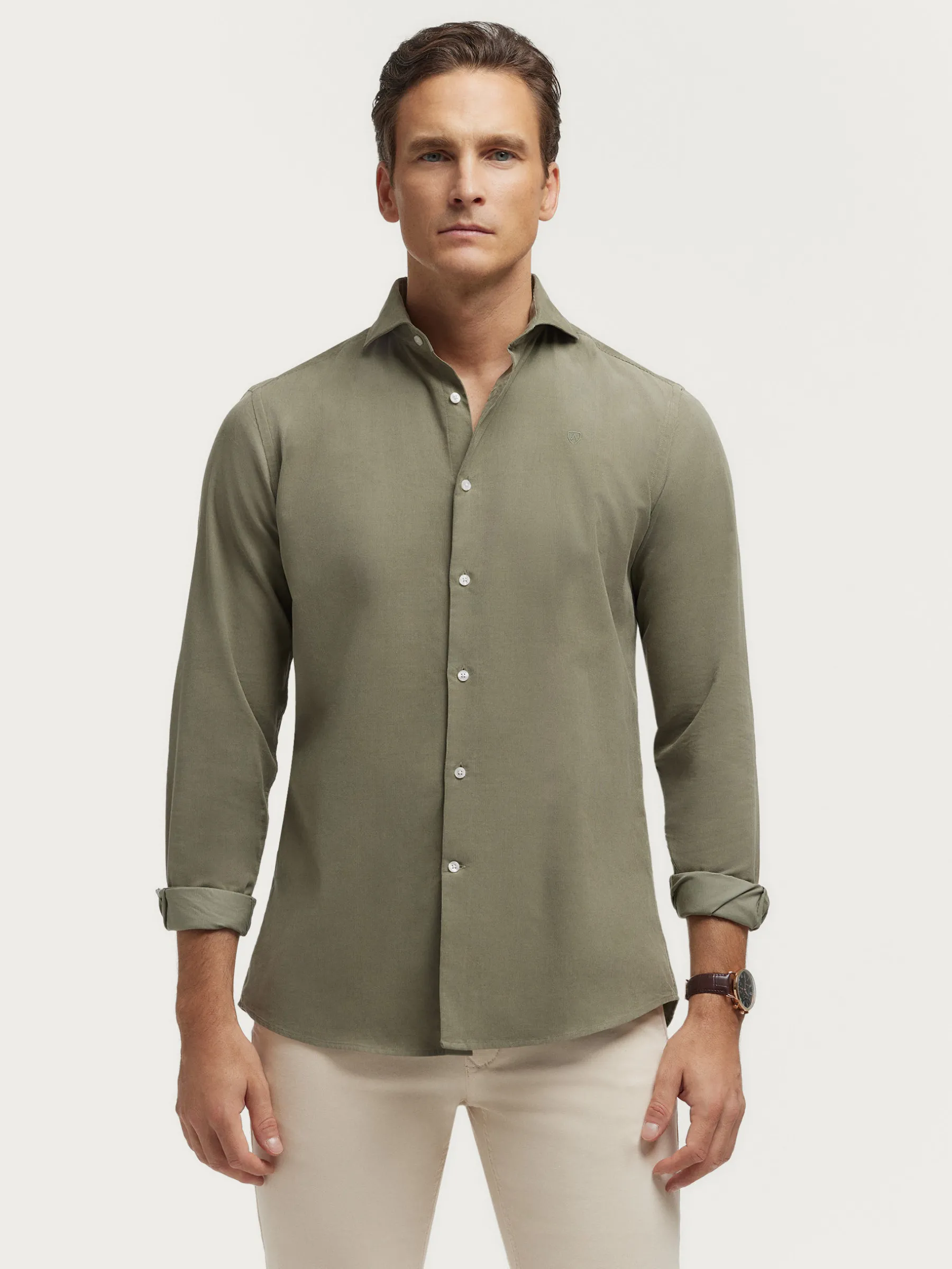 Hombre Alvaro Moreno Casual|CAMISA MICROPANA JACK VERDE