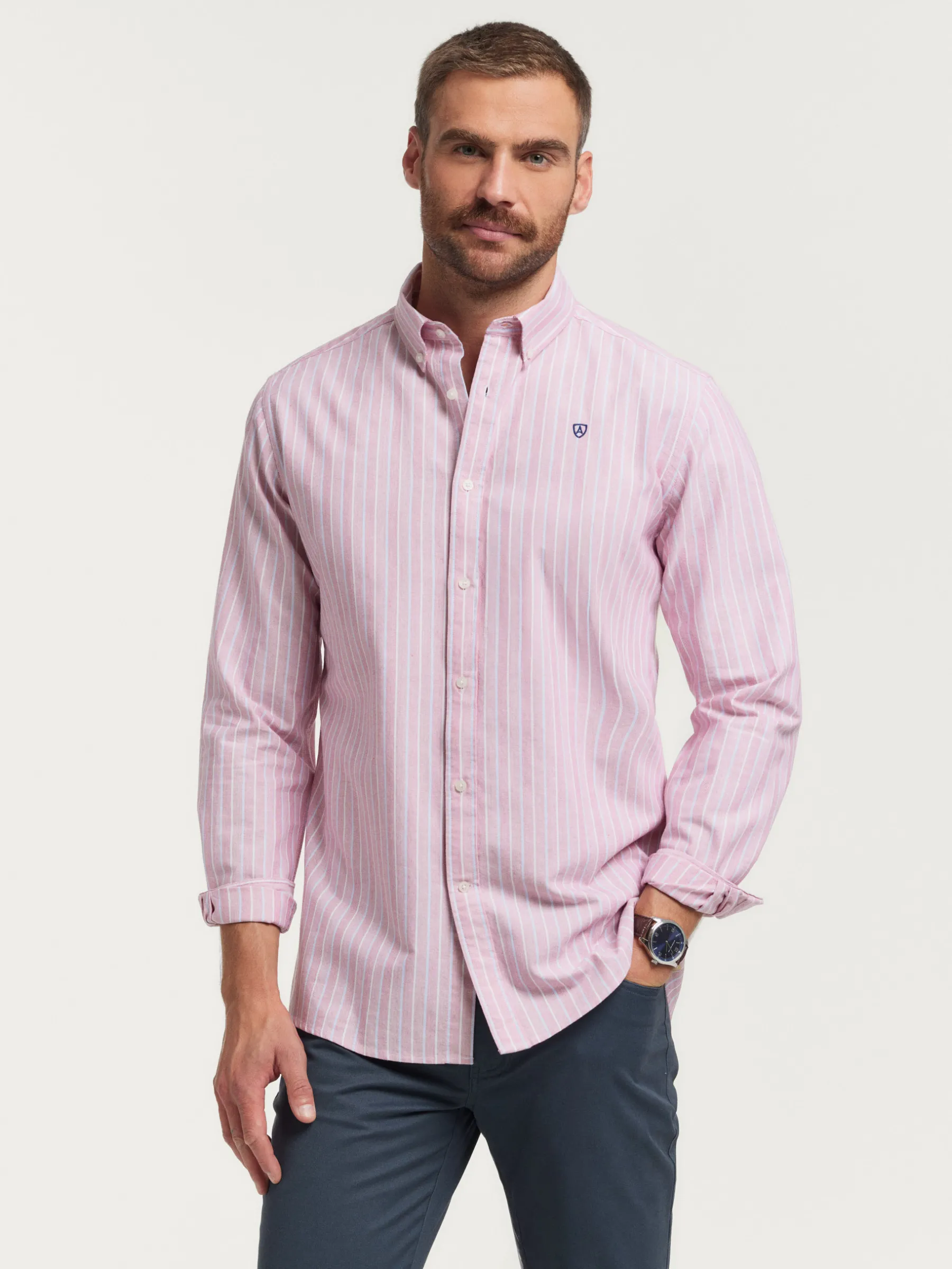Hombre Alvaro Moreno Oxford|CAMISA OXFORD FANCY STR