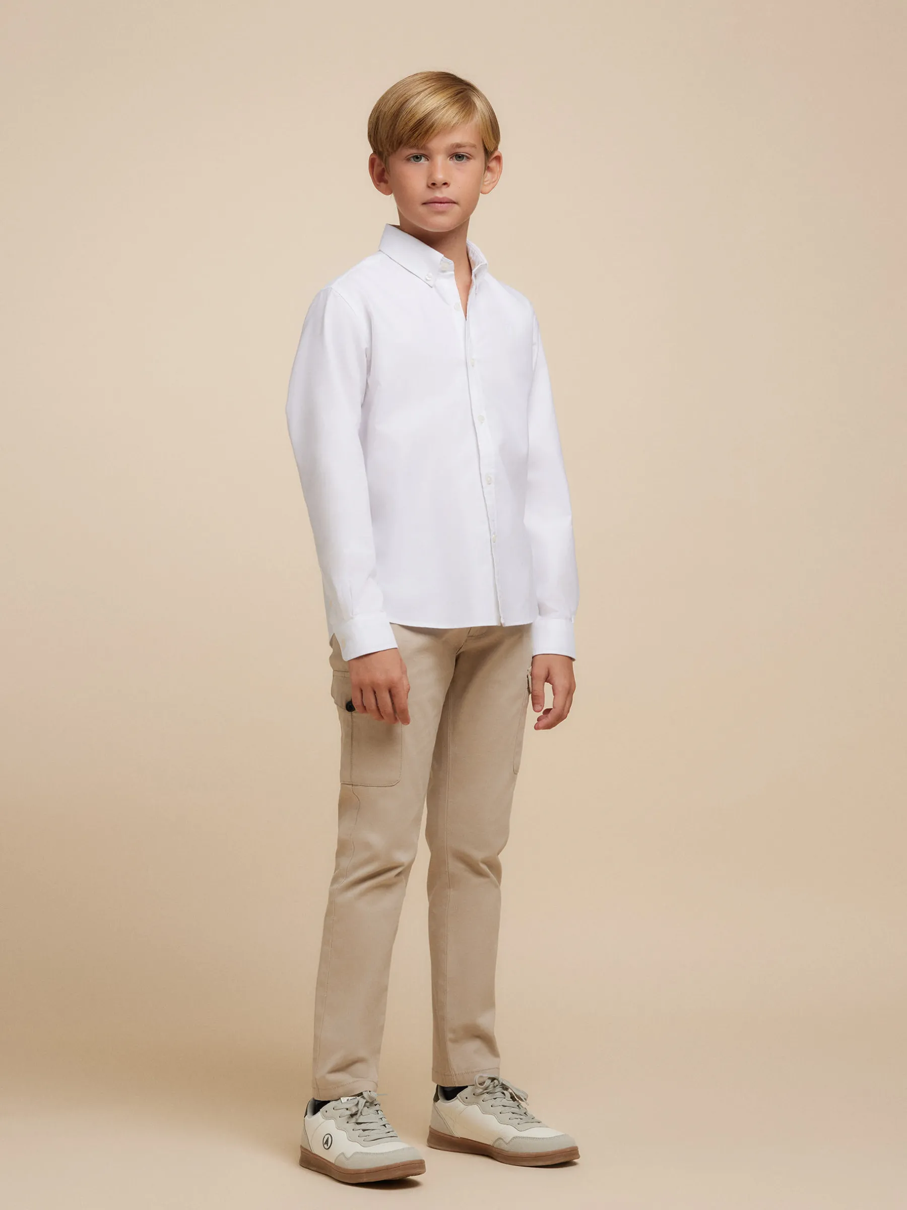 Alvaro Moreno Camisas|CAMISA OXFORD SOLID KIDS