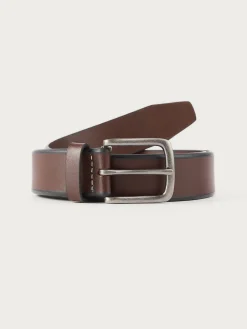 Hombre Alvaro Moreno Cinturones|CINTURON PIEL BISEL MARRÓN