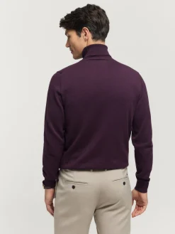 Hombre Alvaro Moreno Jerséis|JERSEY ROLL COLLAR BURDEOS