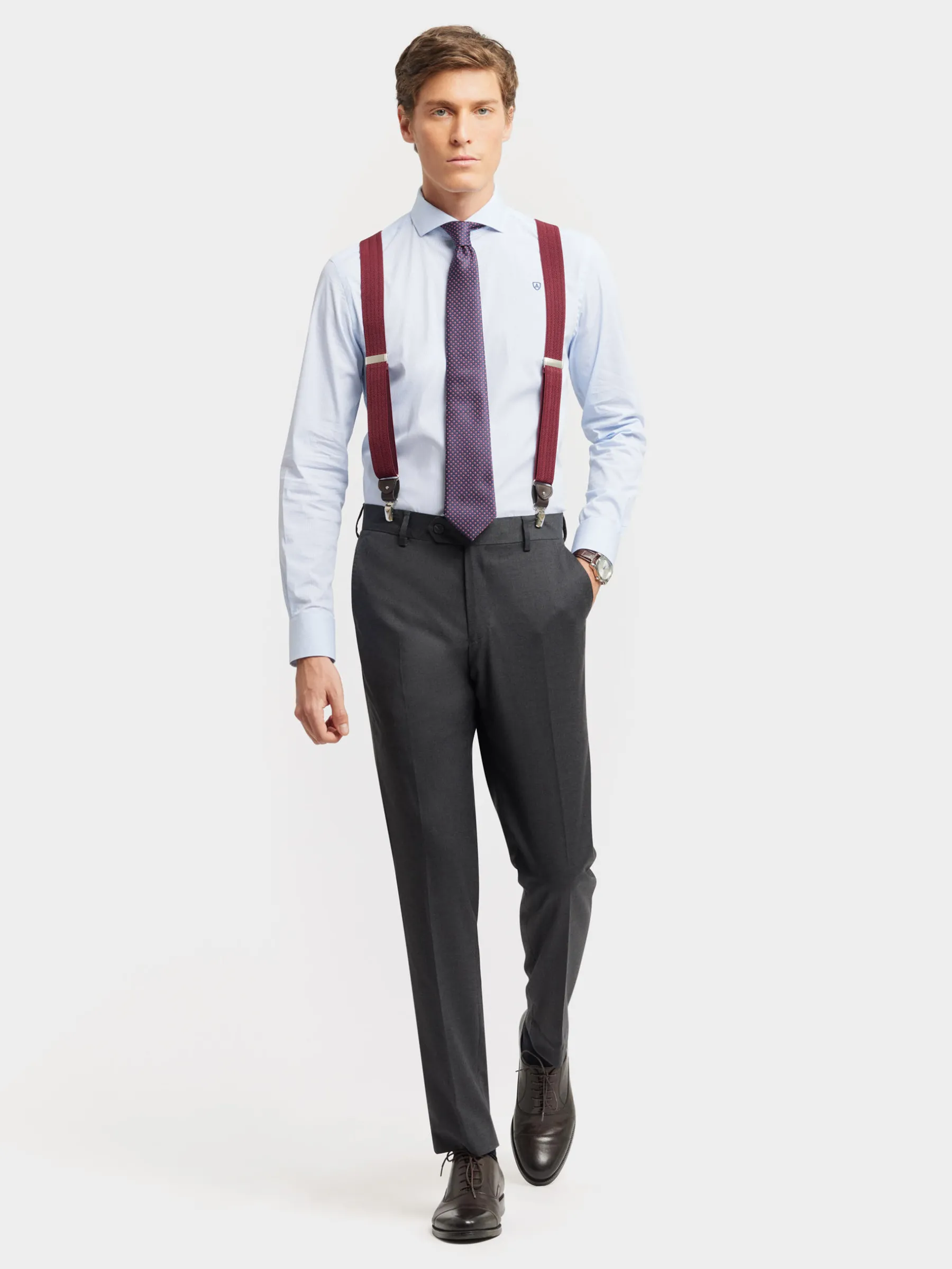 Hombre Alvaro Moreno Trajes|Trajes|PANTALON FIL A FIL CRUZADO