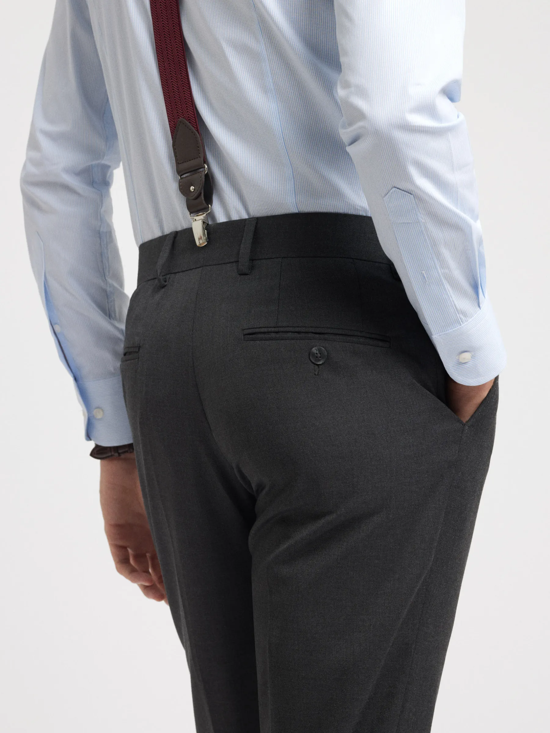 Hombre Alvaro Moreno Trajes|Trajes|PANTALON FIL A FIL CRUZADO