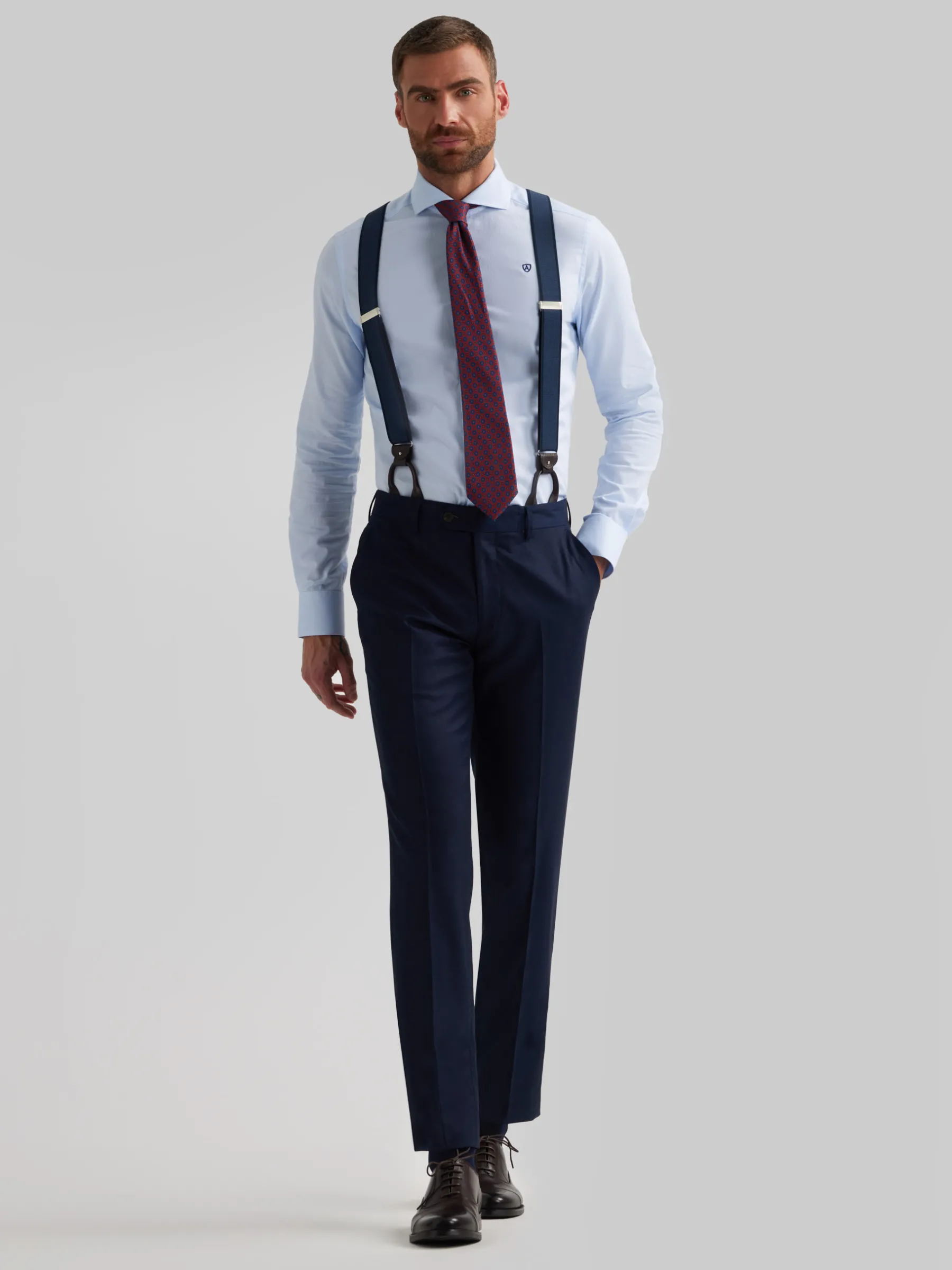 Hombre Alvaro Moreno Trajes|Trajes|PANTALON FIL A FIL CRUZADO