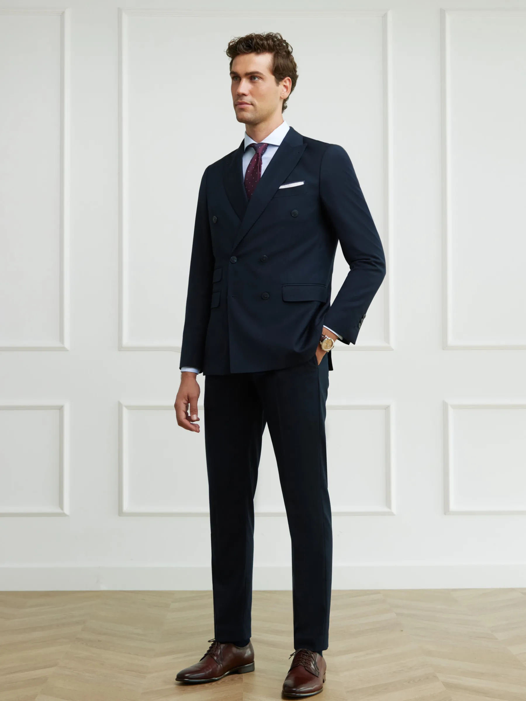 Hombre Alvaro Moreno Trajes|Trajes|PANTALON TWILL CRUZADO