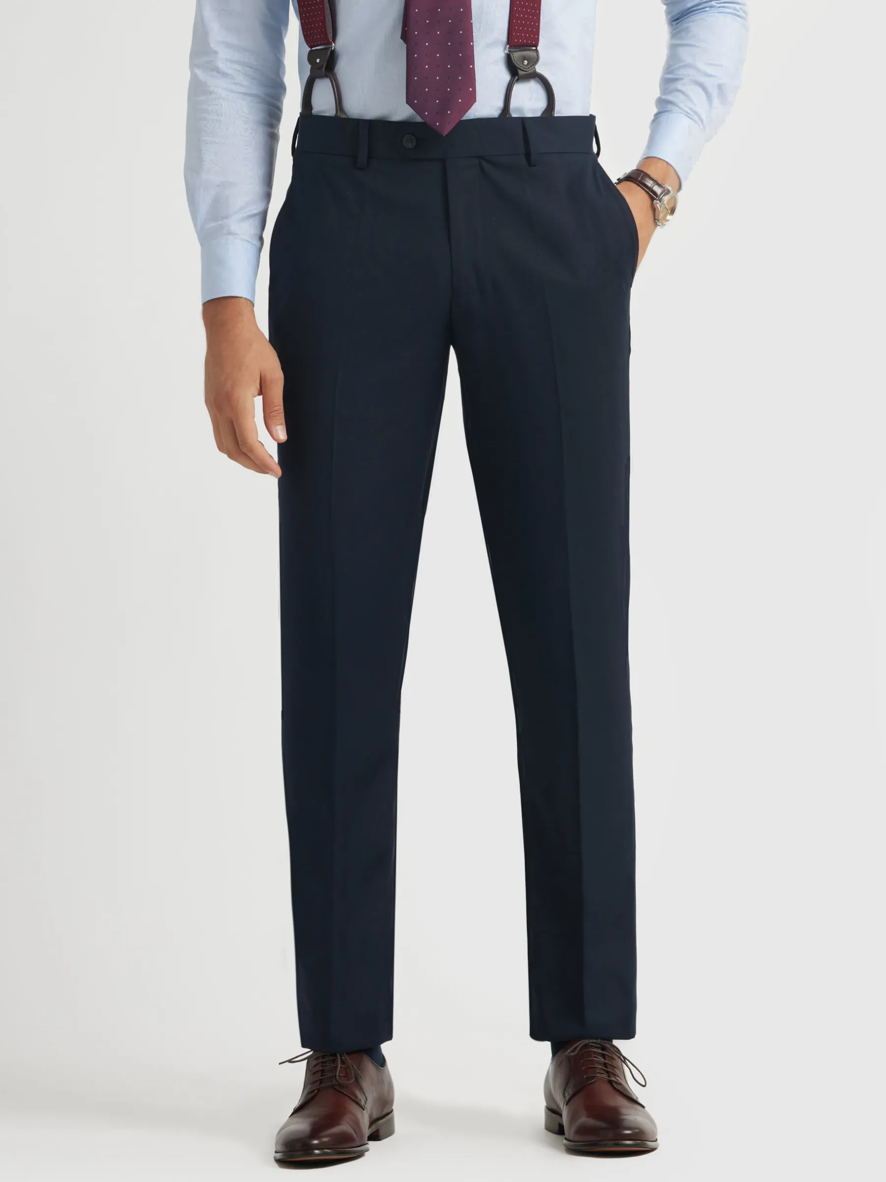 Hombre Alvaro Moreno Trajes|Trajes|PANTALON TWILL CRUZADO