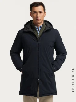 Hombre Alvaro Moreno Cazadoras Y Parkas|PARKA RATCHED REVERSIBLE | MARRÓN