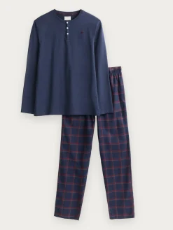 Hombre Alvaro Moreno Pijamas|PIJAMA FRANELA CUADROS