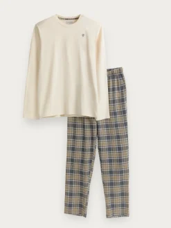 Hombre Alvaro Moreno Pijamas|PIJAMA FRANELA CUADROS