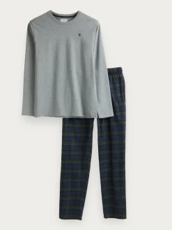 Hombre Alvaro Moreno Pijamas|PIJAMA FRANELA CUADROS