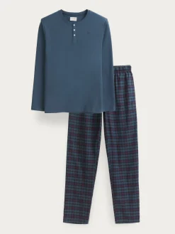 Hombre Alvaro Moreno Pijamas|PIJAMA FRANELA CUADROS